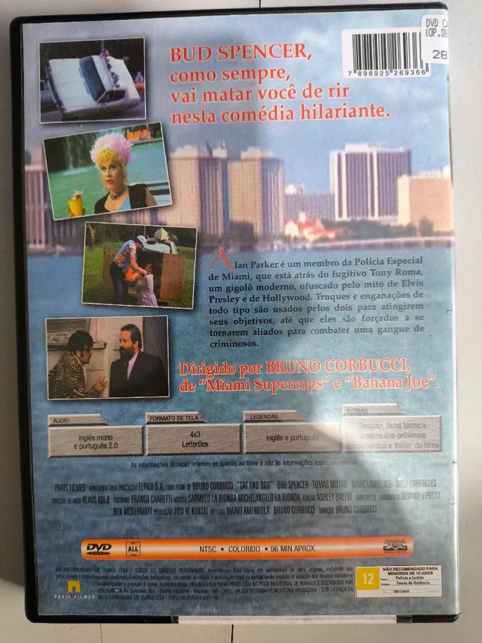 Cão e Gato - DVD - Bud Spencer e Tomas Milian - Foto 2