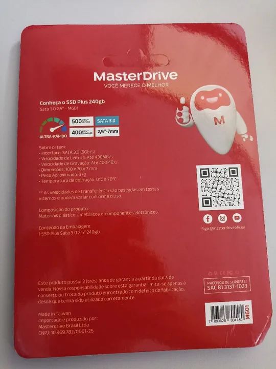 SSD MasterDrive 240GB SATA 3.0 - Novo - Foto 2