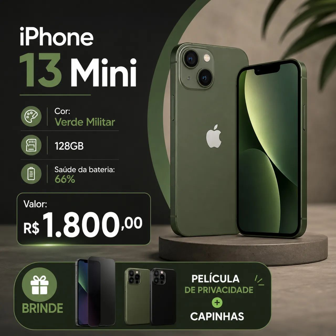 IPHONE 13 MINI - 128 GB - Celulares e Smartphones - Jardim das