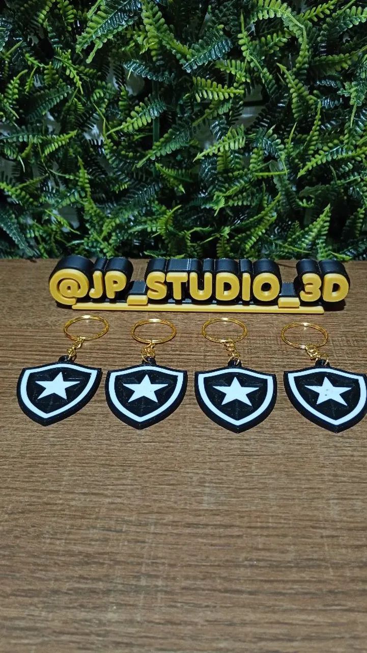 Kit 4 chaveiros do Botafogo - Foto 5
