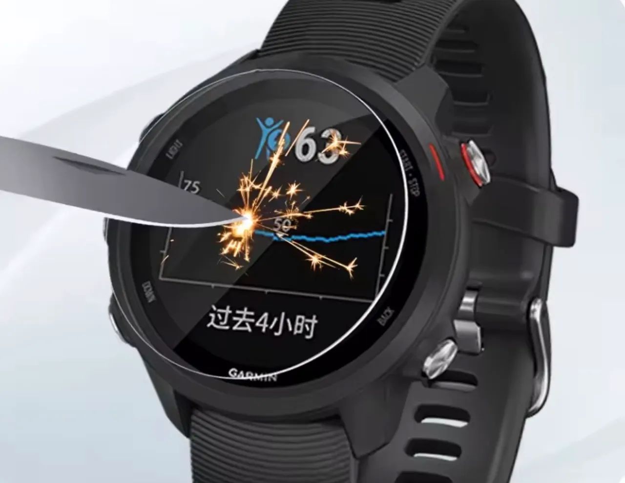 Película para smartwatch garmin fr 55