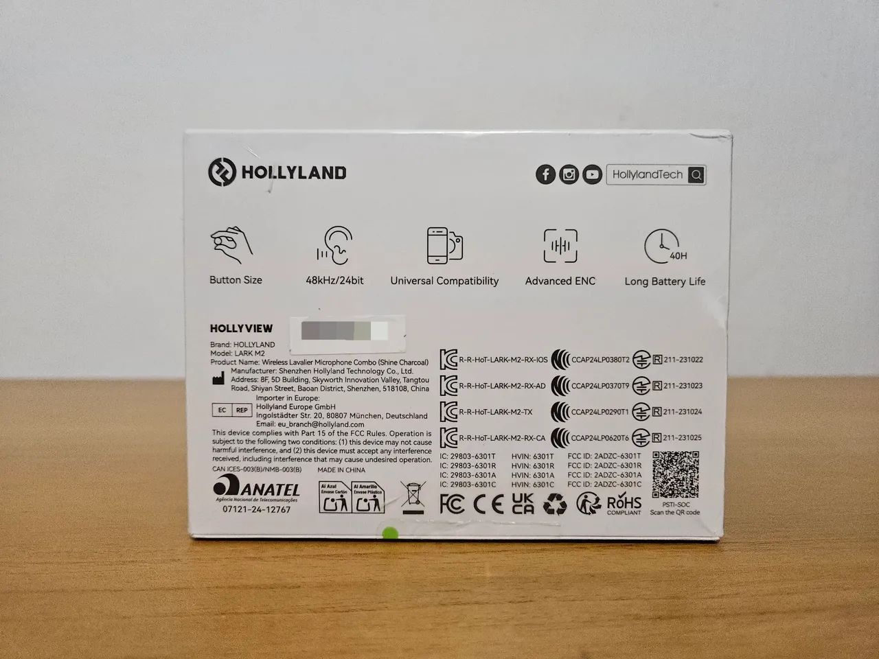 [LACRADO] Microfone Hollyland Lark M2 Combo (iPhone e Android, USB C e Lightning) - Foto 2