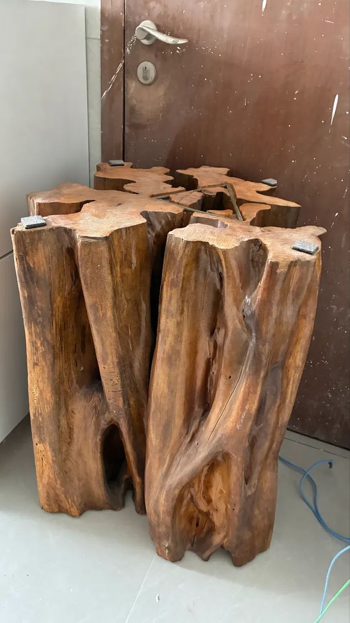 MESA DE MADEIRA RESINADA - Foto 2