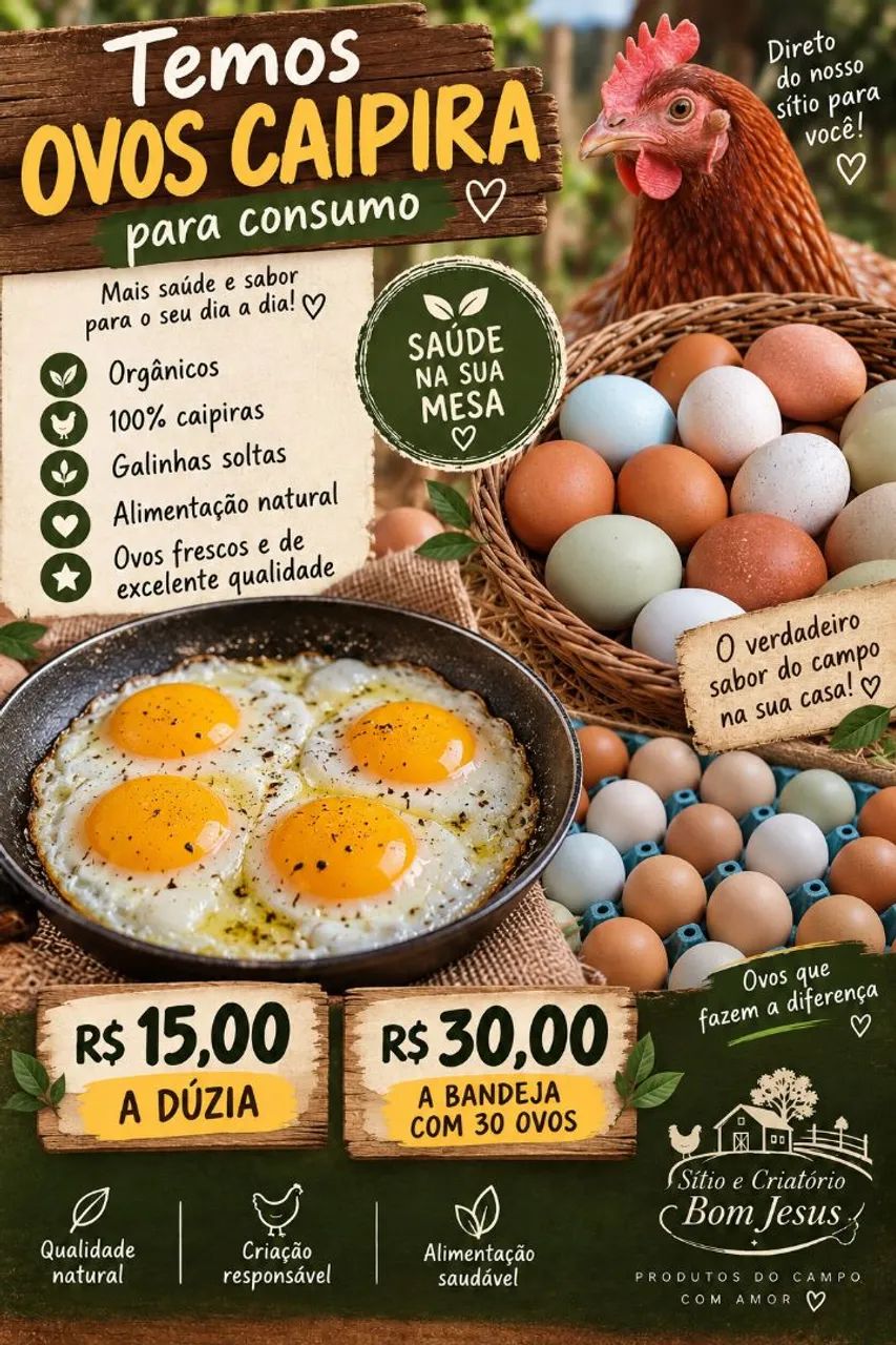 Ovos caipira 