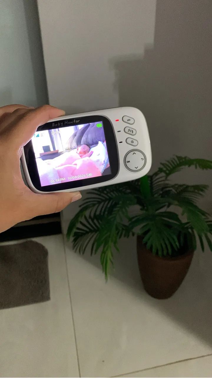 baba eletronica visão noturna vb603 video voz camera sem fio