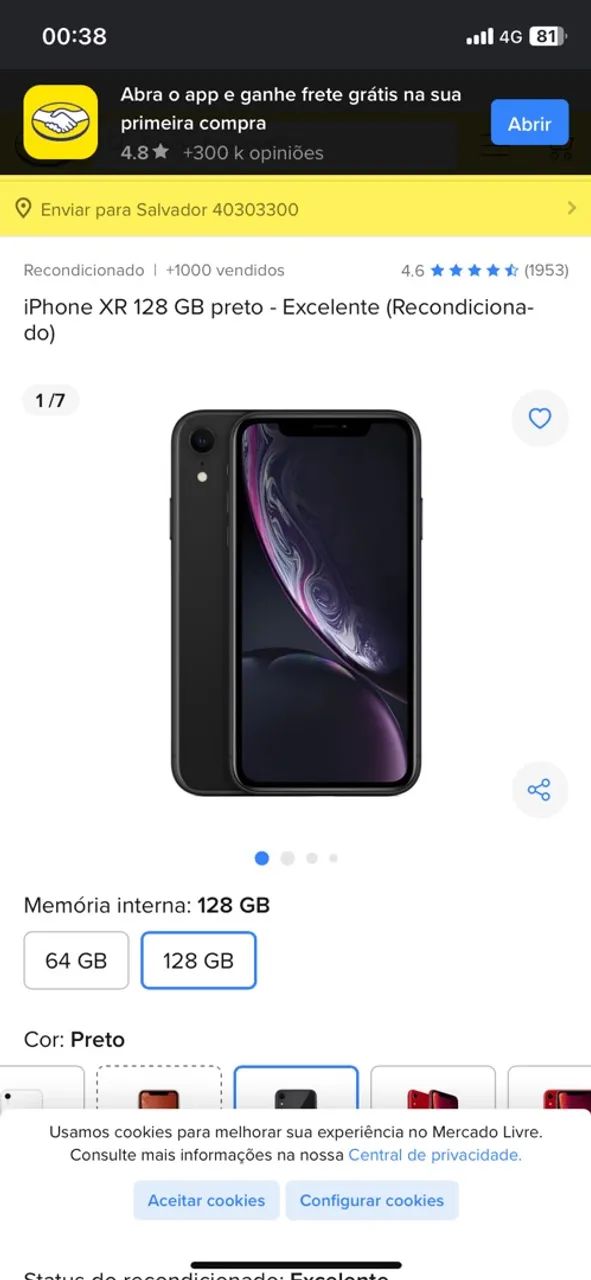 iPhone XR nunca aberto