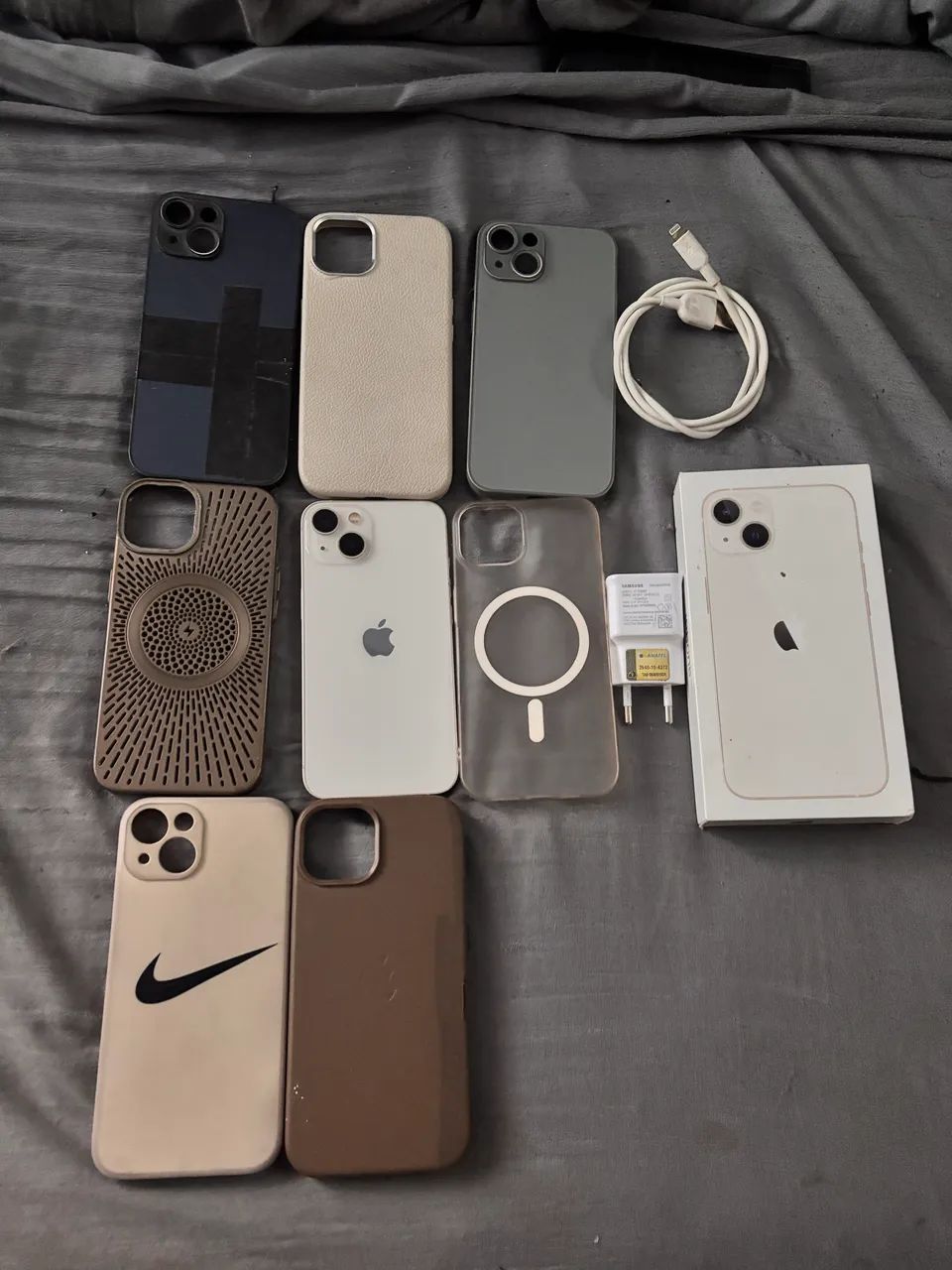 Iphone 13 com caixa e capinhas  - Foto 3