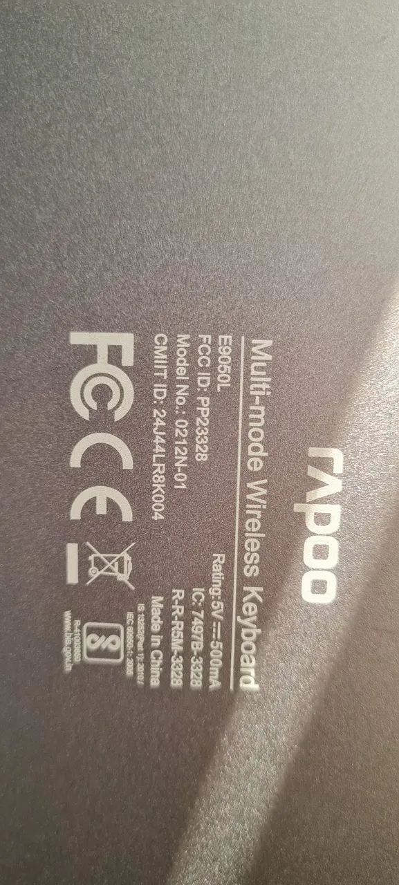 Teclado Rapoo ABNT sem fio E9050L - Foto 2