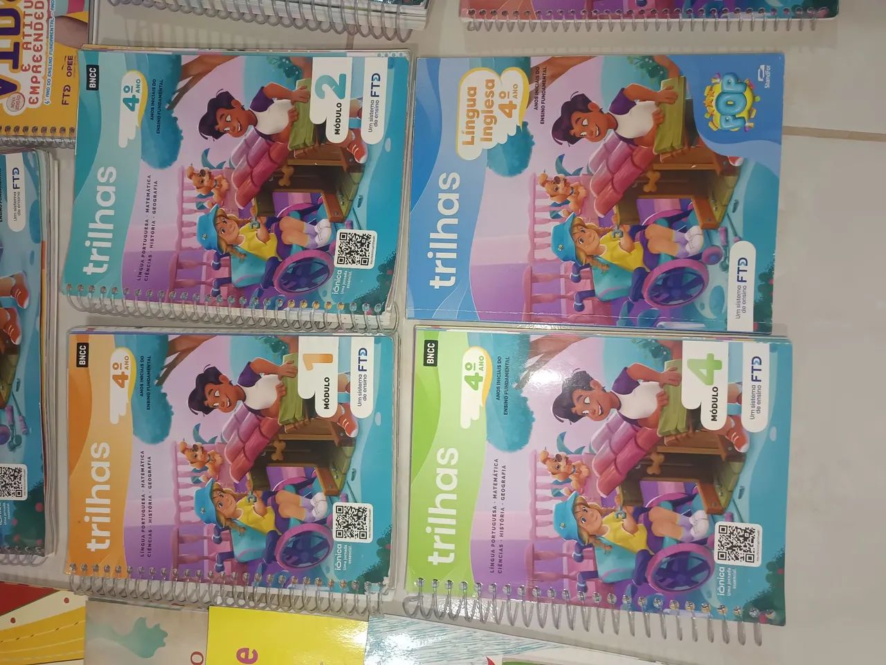 Coleção completa de livros escolares Trilhas 4° ano - editora FTD (semi-novo) - Foto 5