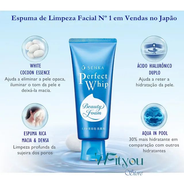 SENKA - Perfect Whip Cleansing Foam 120g - Foto 5