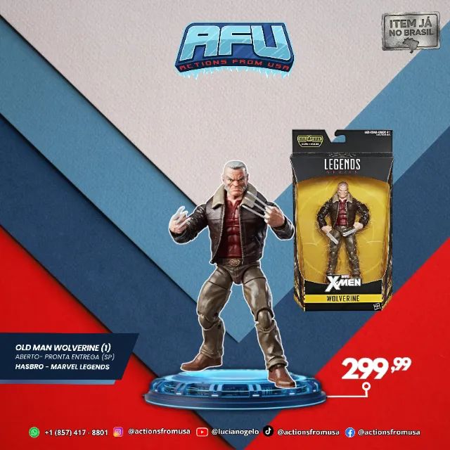 Velho Logan Hasbro Marvel Legends