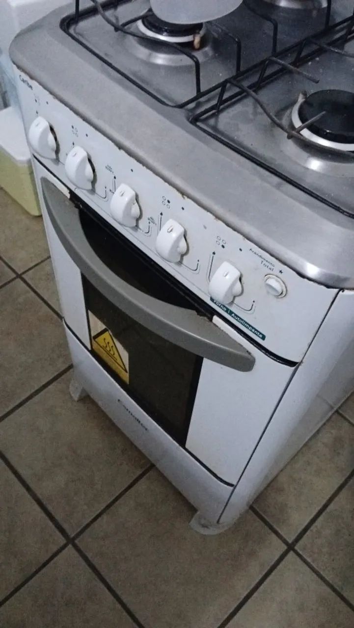 FOGÃO 4 BOCAS ELÉTRICO ESMALTEC USADO EM BOM ESTADO - Foto 2