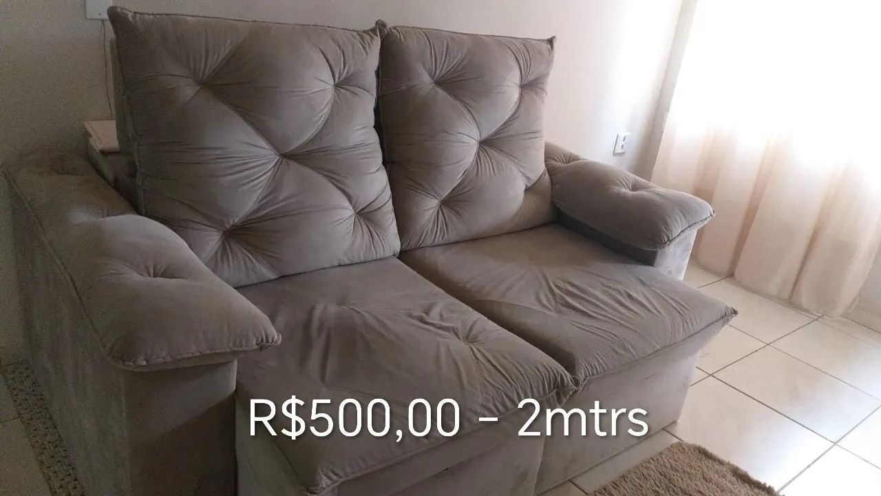 Sofa retrátil 2 metros 