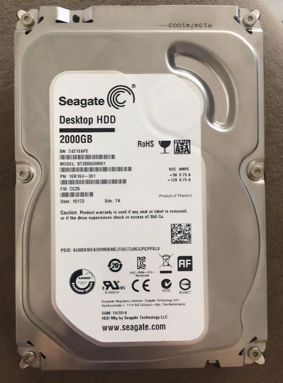 HD SEAGATE DESKTOP 2 TERA