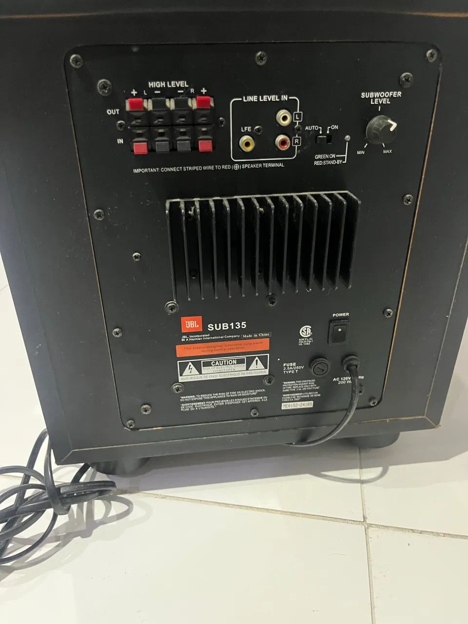 Caixa jbl sub135 - Foto 4