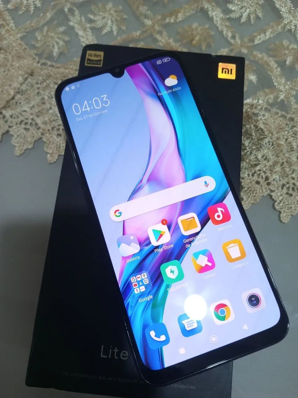 Redimi Note 10 lite 5G 128gb 6GB ram R$650