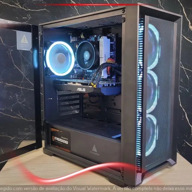 Setup Gamer Ryzen 3 4100, RX 580 8GB, 16GB RAM, SSD 240GB, Gabinete Acegeek - Foto 5