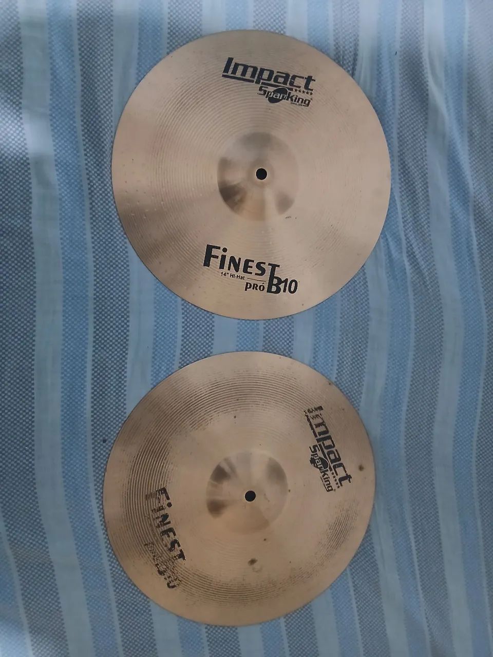 Pratos Hi-hat Bronze liga 10 14" polegadas no precinho 