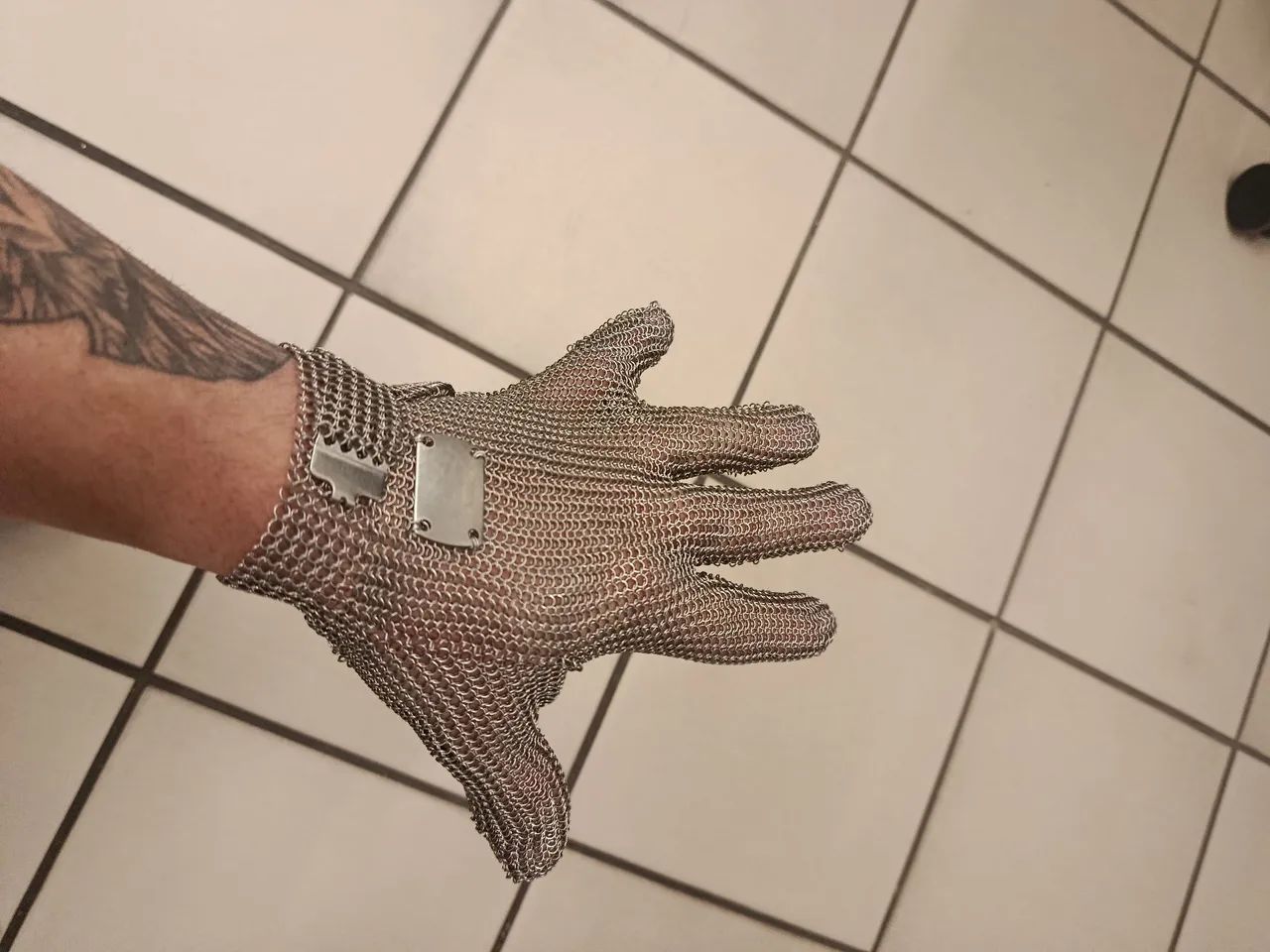 Luvas de malha de aço  - Foto 4