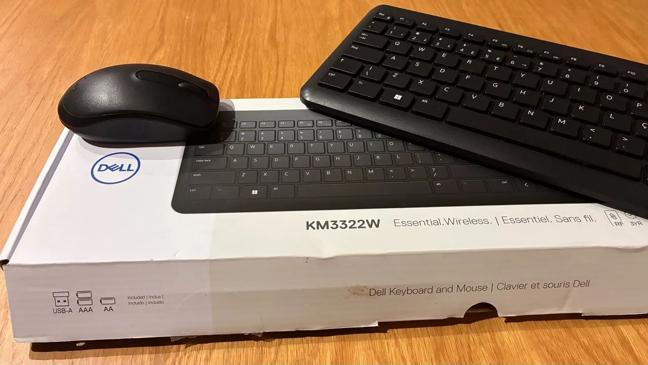 Teclado e Mouse Sem Fio Dell KM3322W