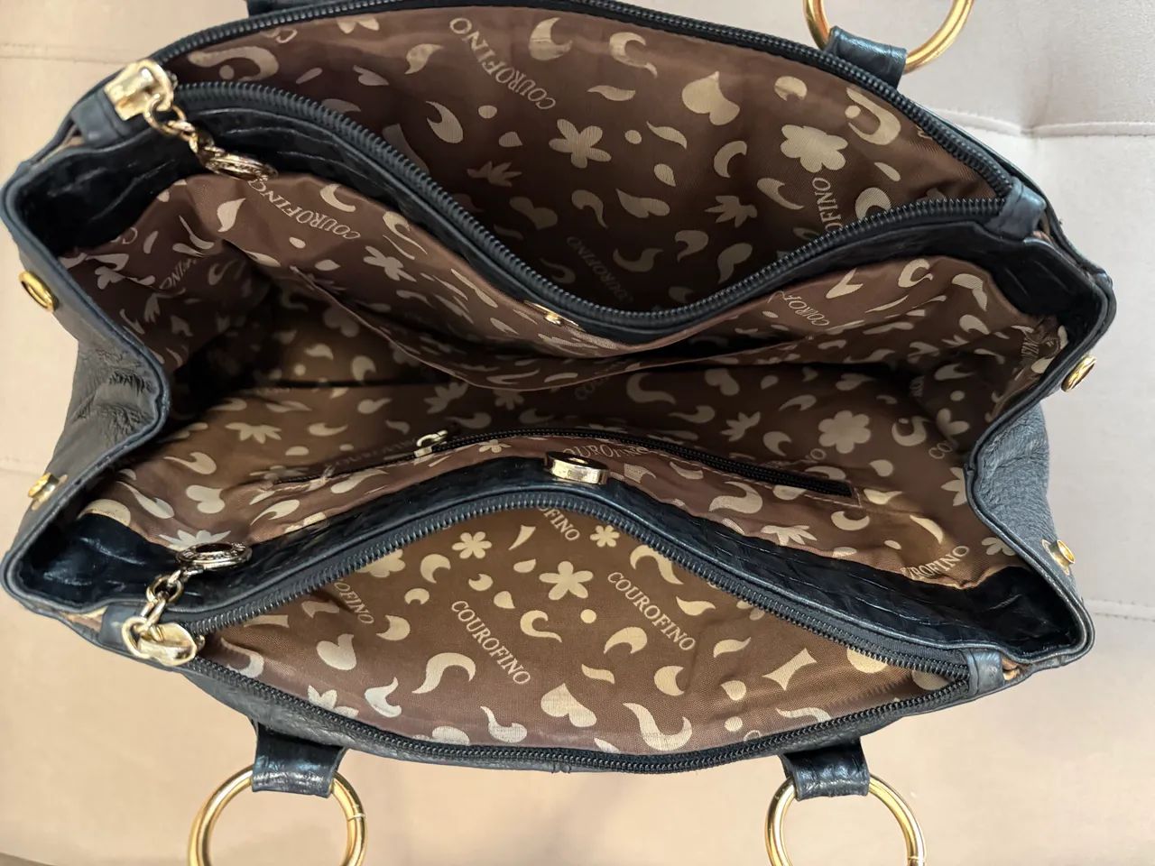 Bolsa Couro Fino semi nova ? - Foto 2