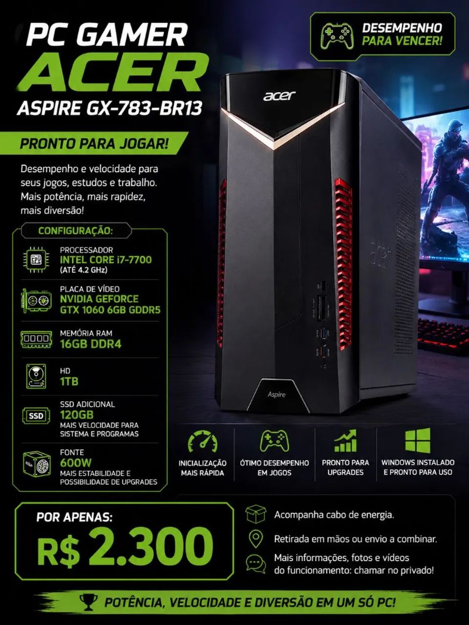 PC GAMER I7 7700