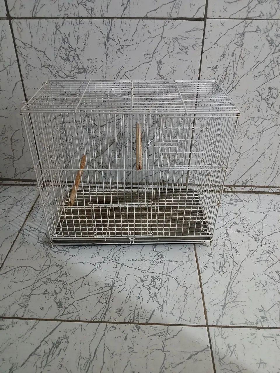3 gaiolas de aço, 2 inteiriças e 1 desmontável. Para periquitos/canários. - Foto 3