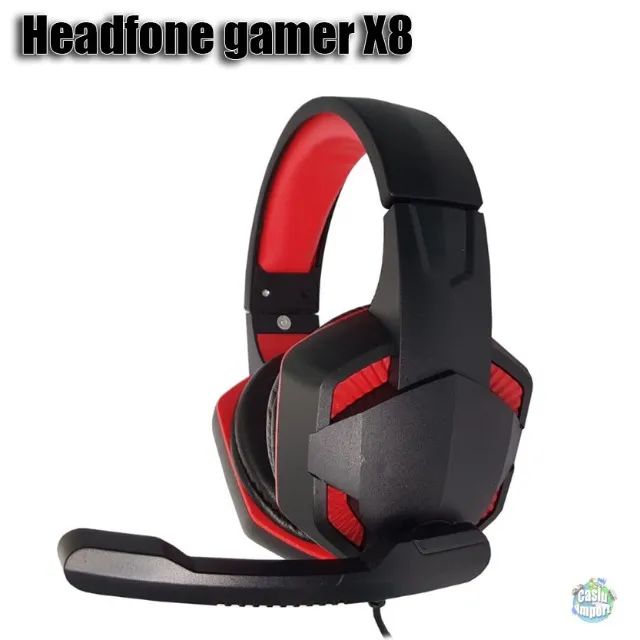 Headset fone gamer X8 Com Led celular Pc