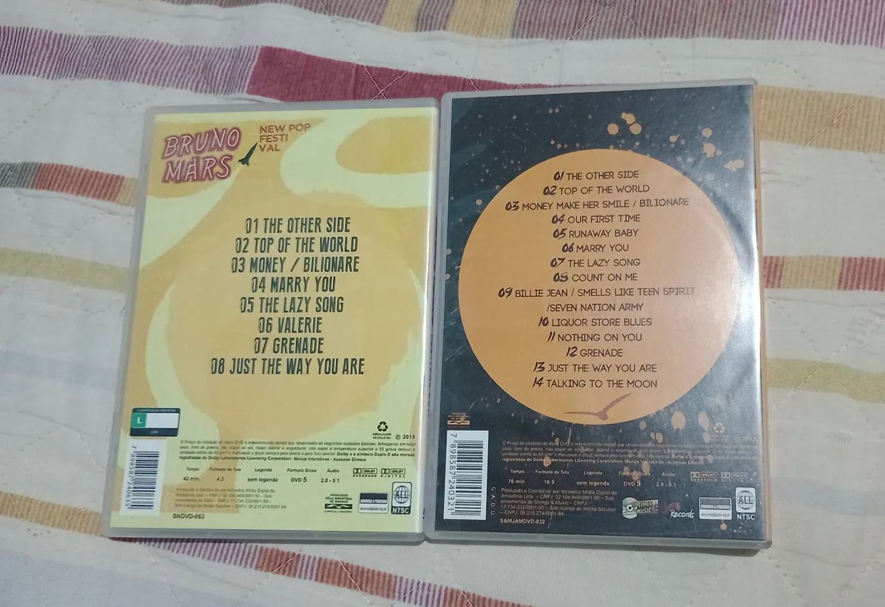 kit com 2 dvds originais Bruno Mars (com pôster de brinde) - Foto 2
