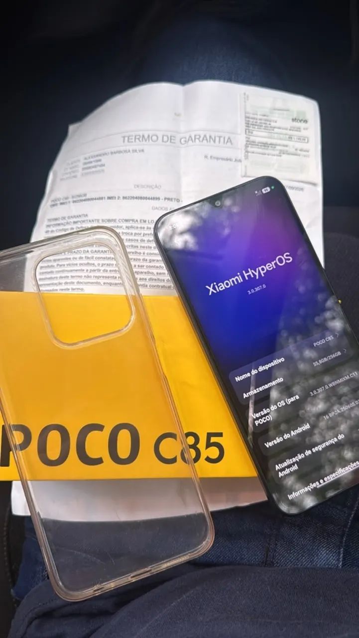 Poco c85 NFC 256gigas 1 mês de uso  - Foto 2