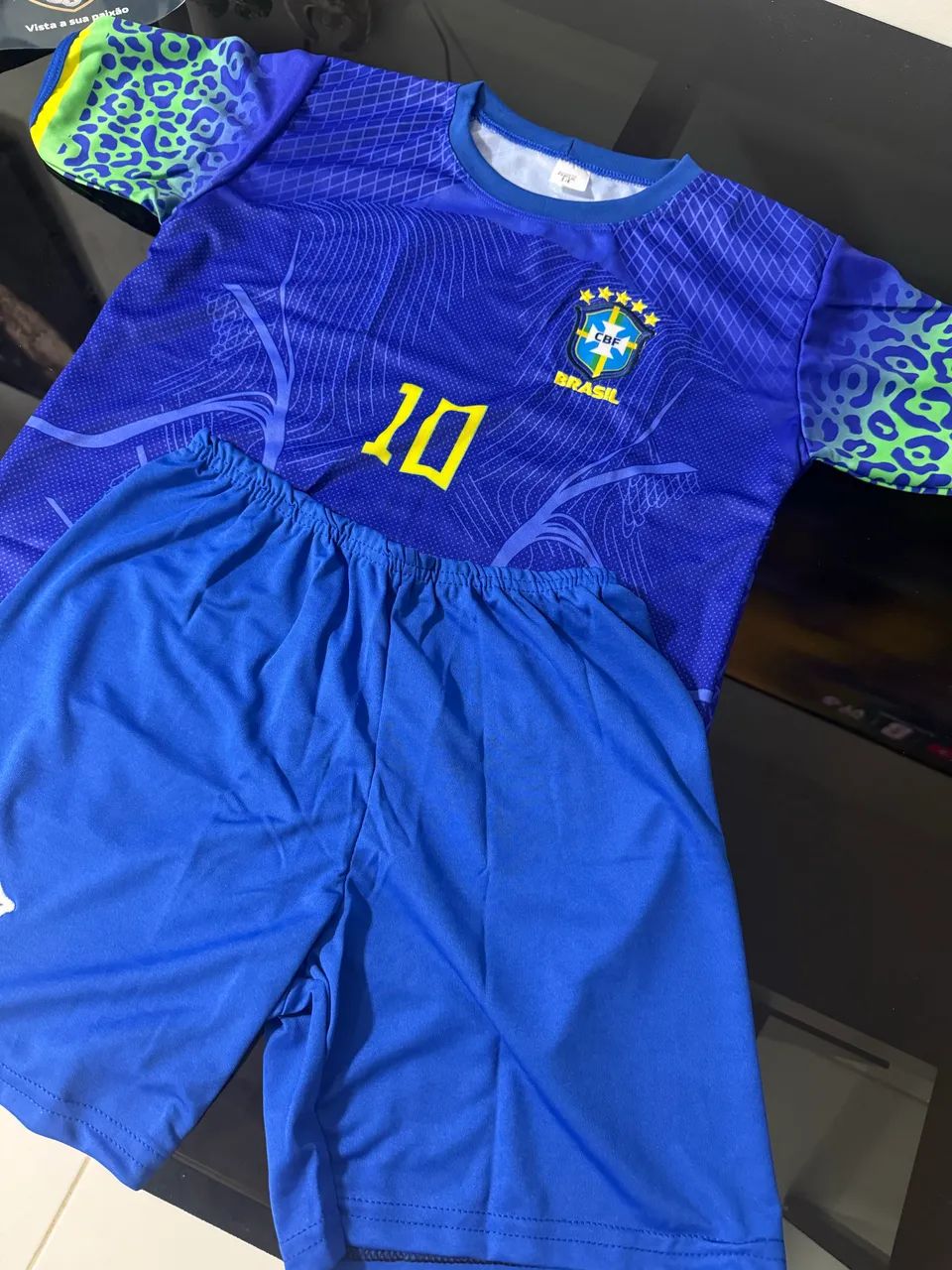 Conjunto infantil Brasil 10 anos  - Foto 3