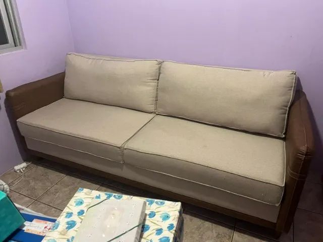 Sofá Living Honduras Konfort 212 cm Corino - Foto 3