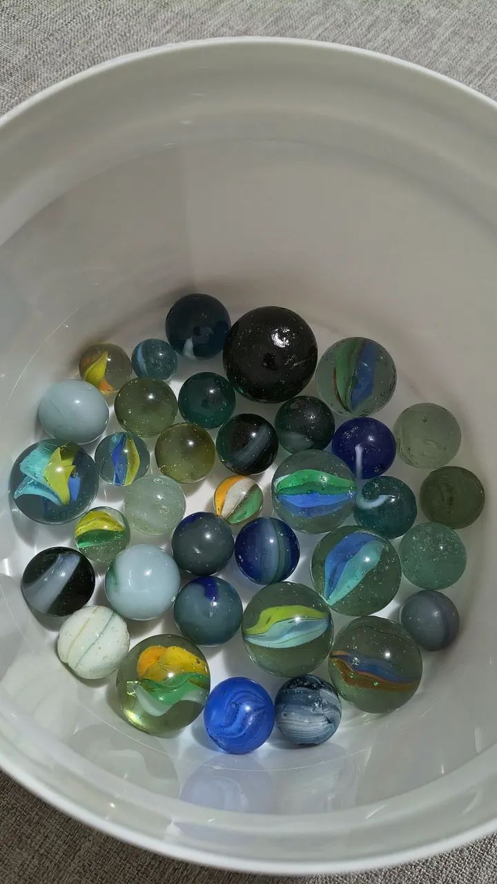 Bolinhas de gude antigas 