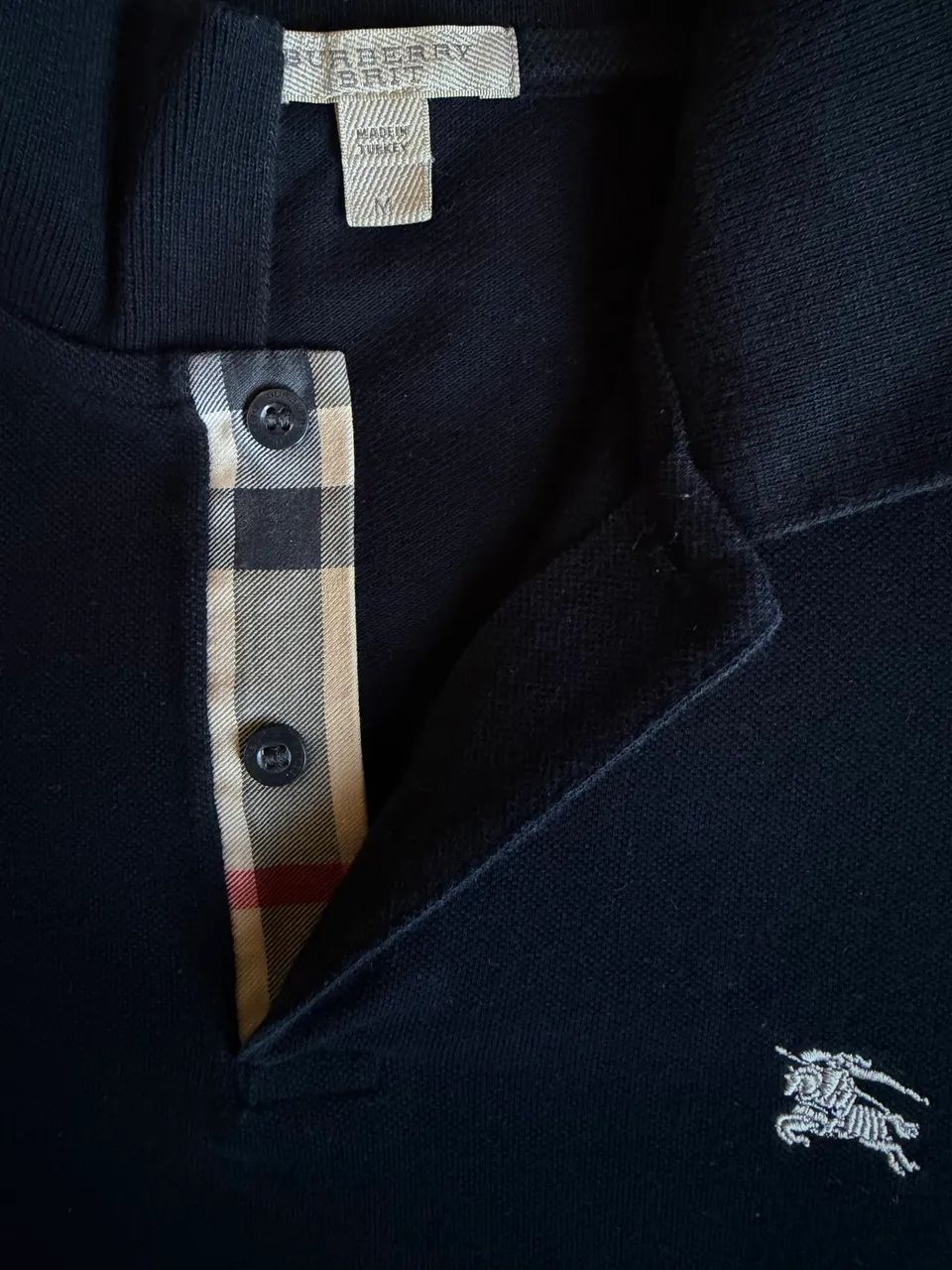 Camisa Polo Burberry - Preto M - Foto 3