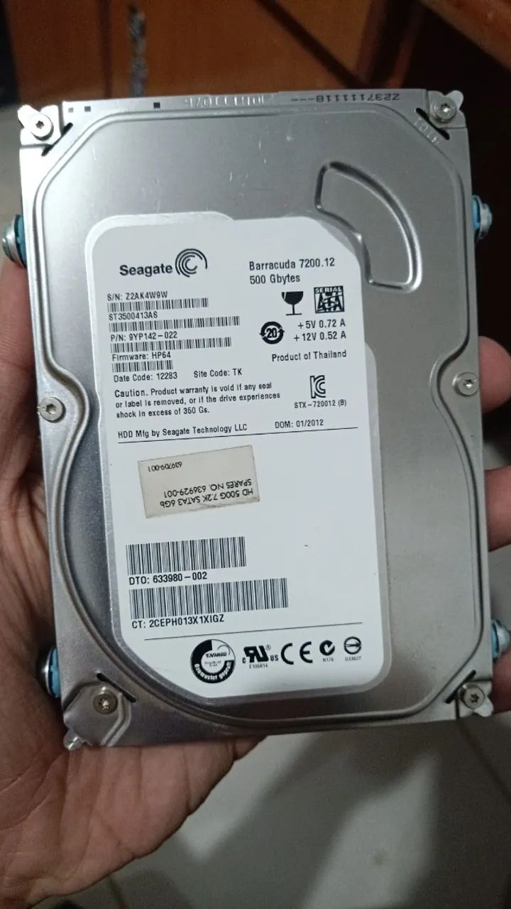 Hd 500GB Seagate 