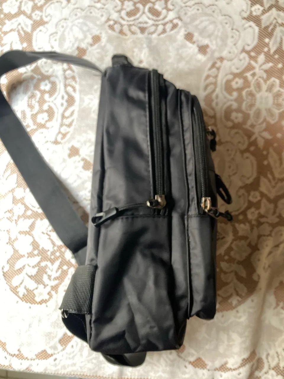 Mochila de ombro preta bolsa - Foto 5