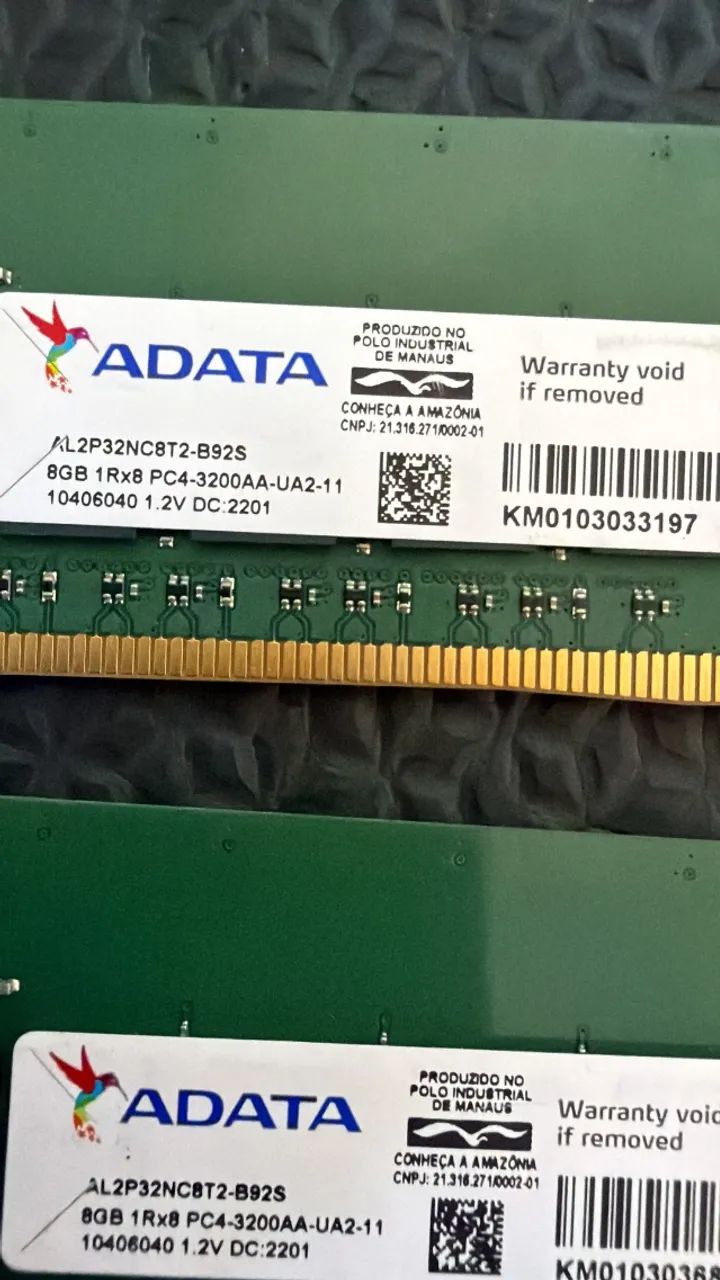 16gb (2x8) 3200mhz adata - Foto 2