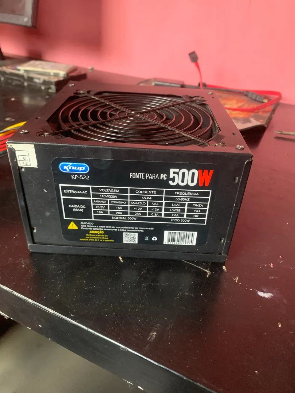 Fonte gamer 500w