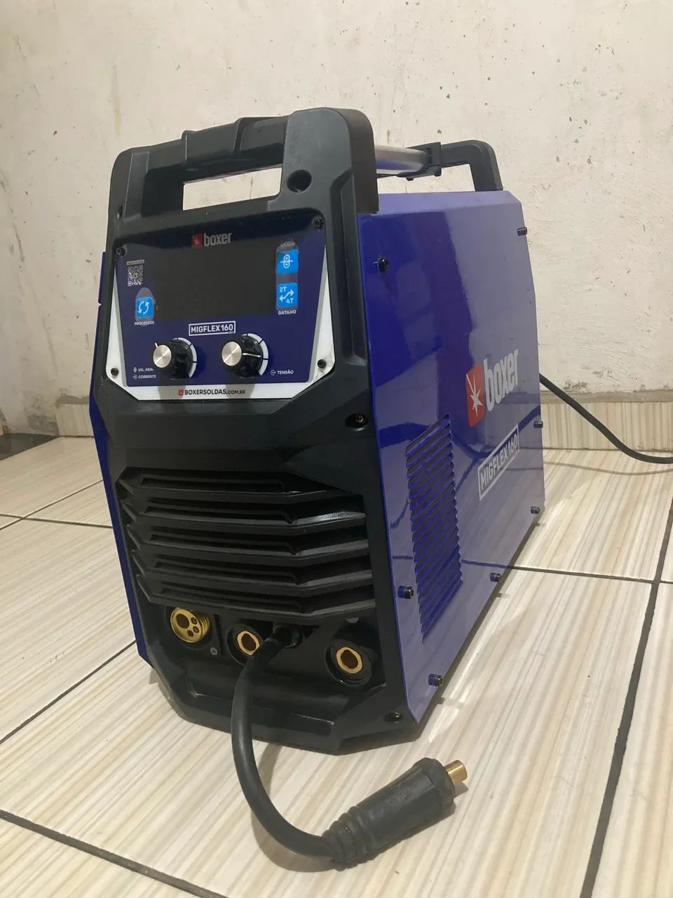Inversora De Solda Migflex 160a Bivolt - Boxer Azul 127/220v