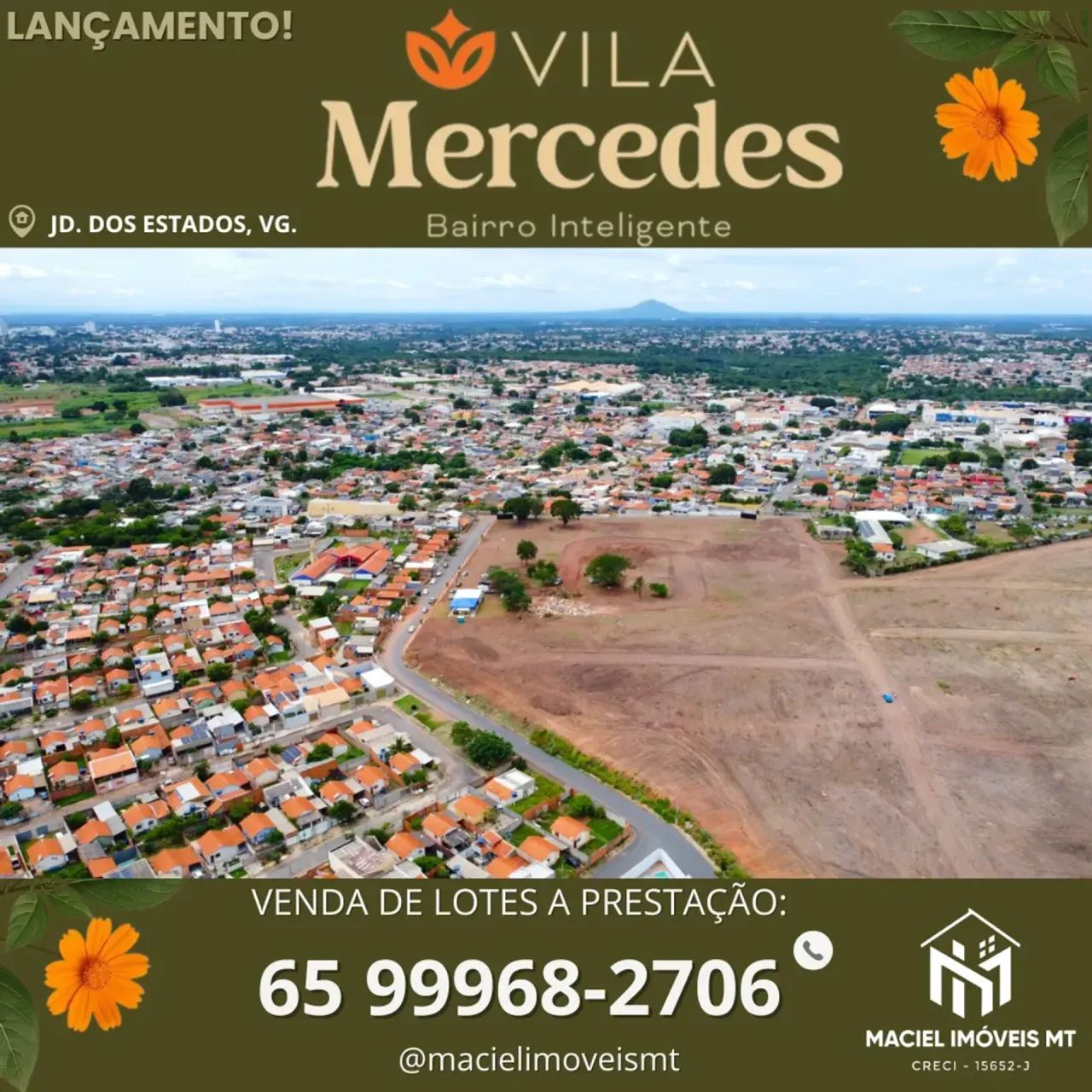 Vila Mercedes, bairro inteligente no Jardim dos Estados, Várzea Grande. - Foto 2