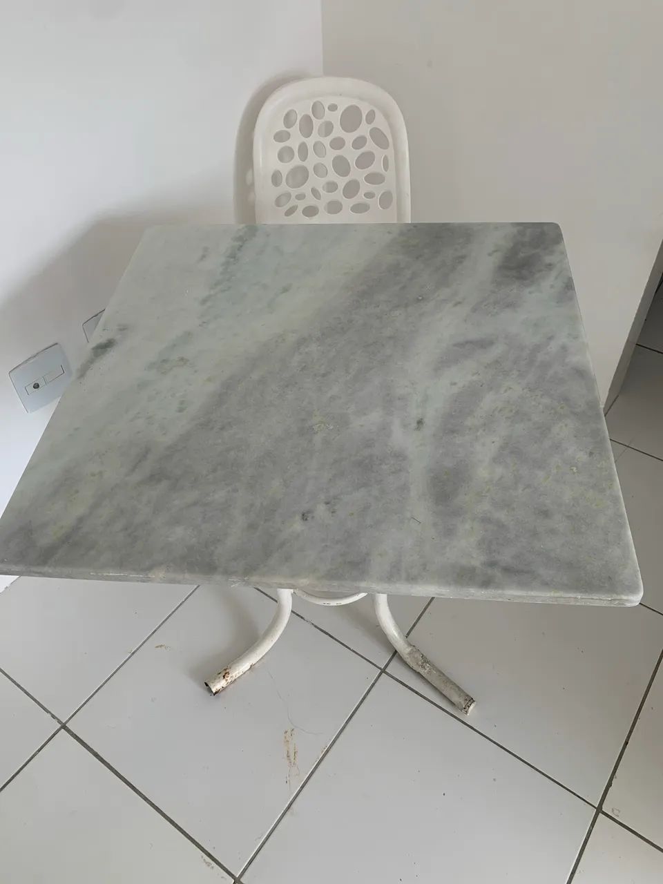Pedra de mármore branca