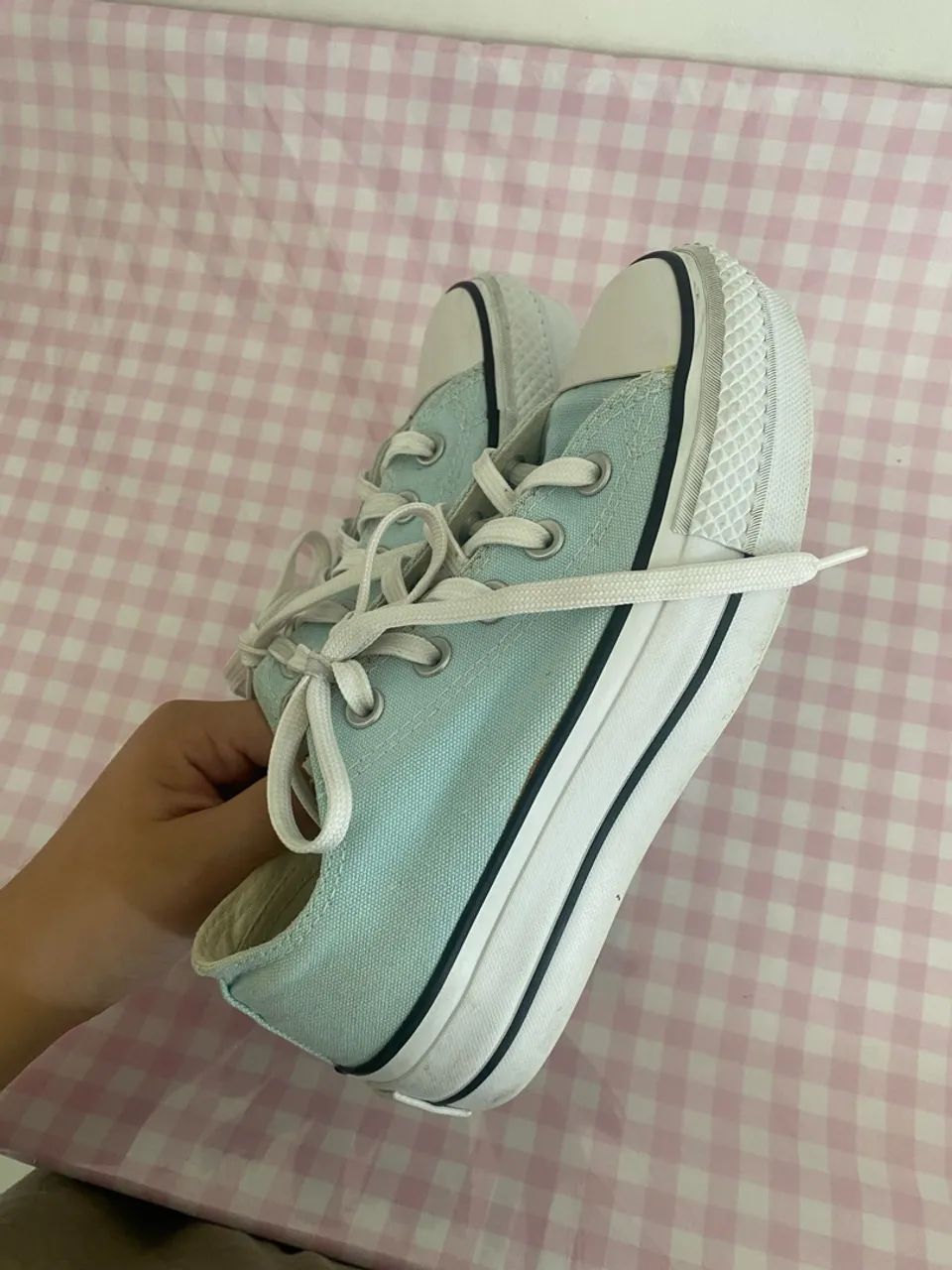 All Star Plataforma Azul Bebê  - Foto 2
