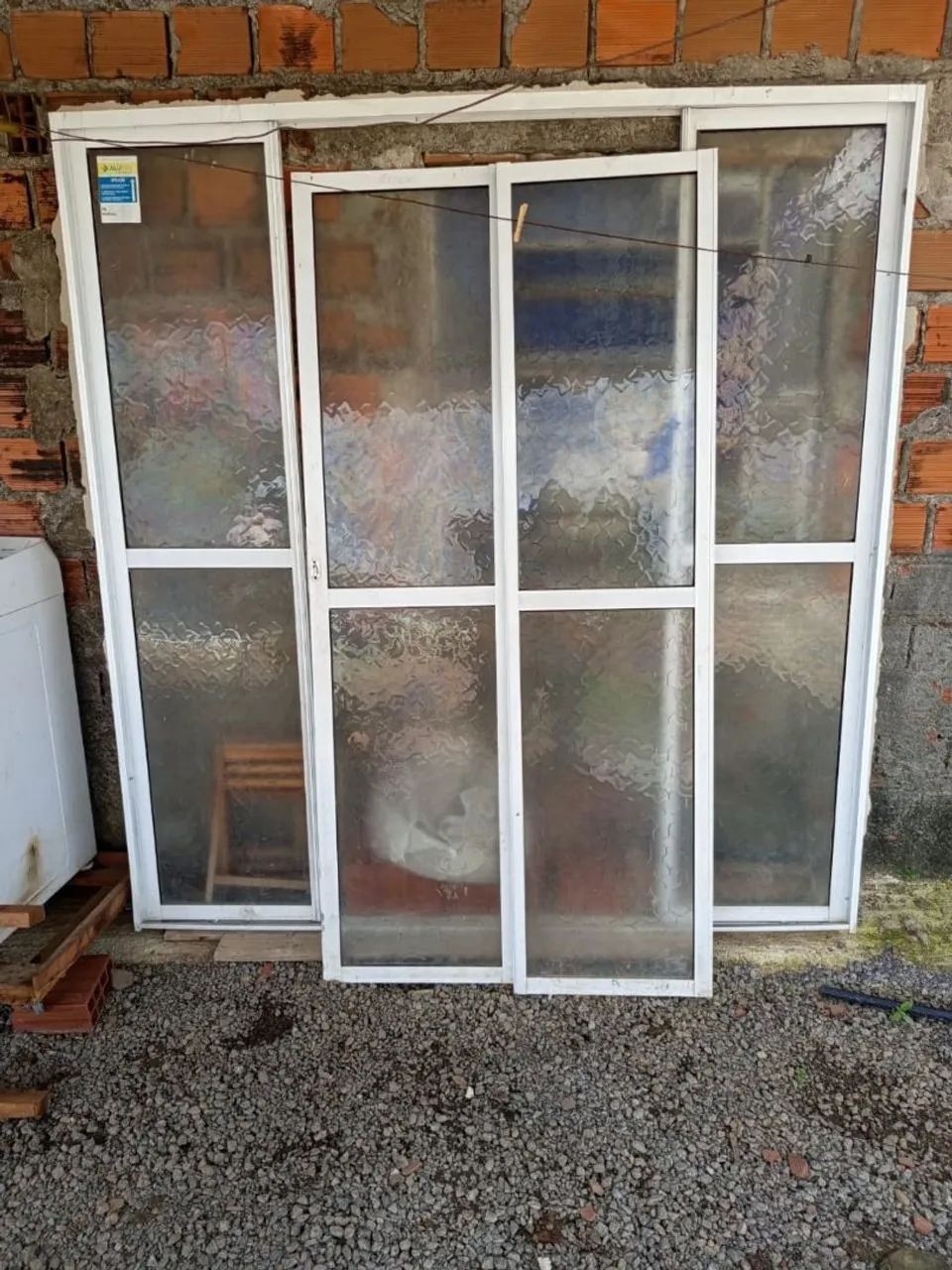 Porta de correr de vidro semi nova ZAP *71 - Foto 6
