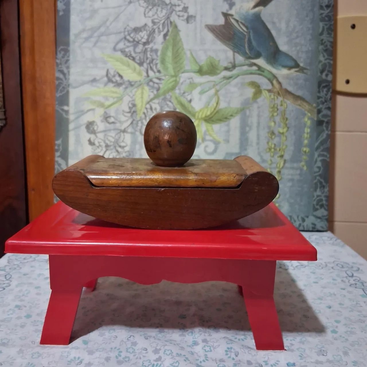 Mata  borrão madeira  Seiler, antigo e conservado.