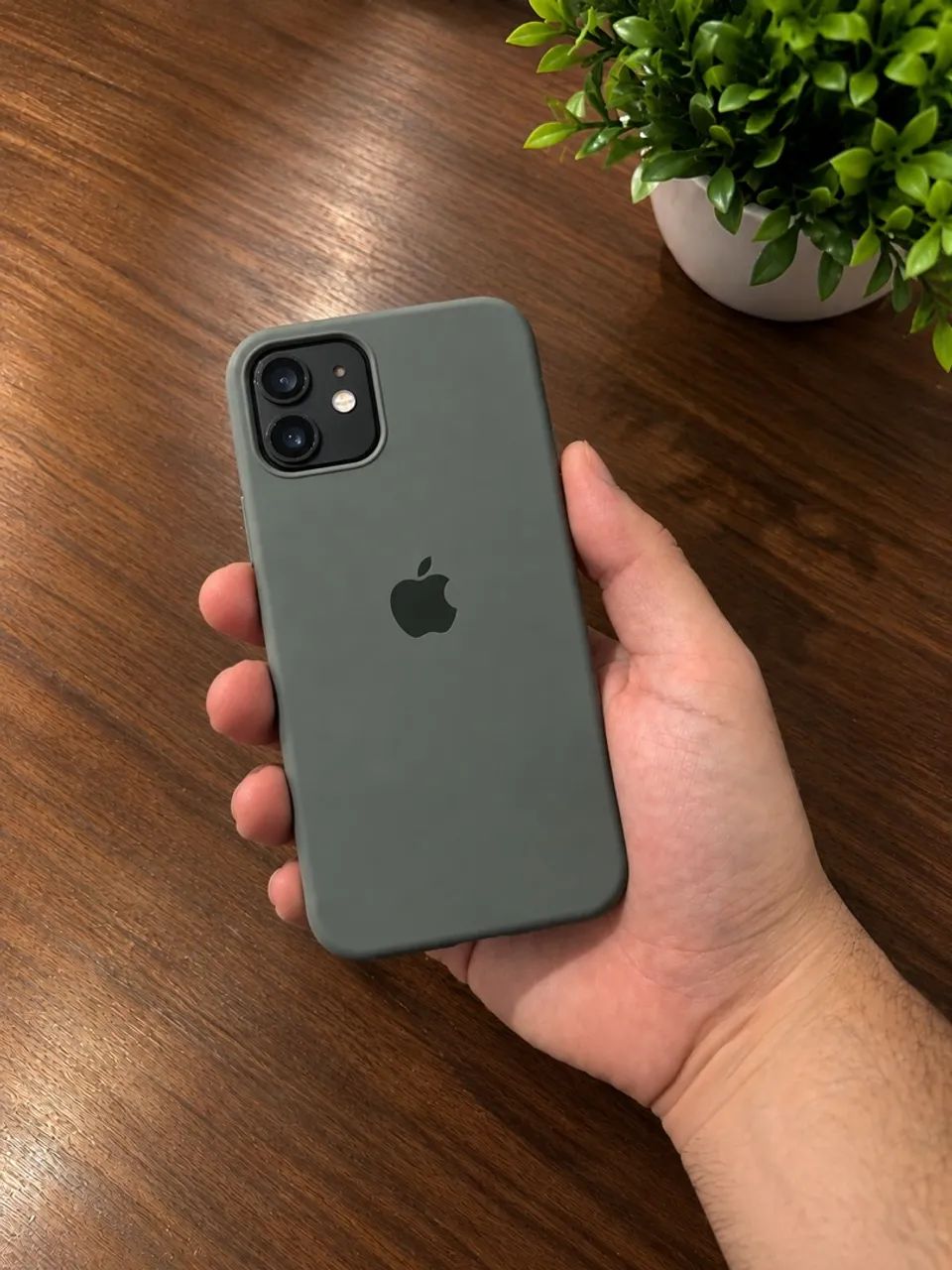 Apple iPhone 12 Azul com Case Cinza  - Foto 3