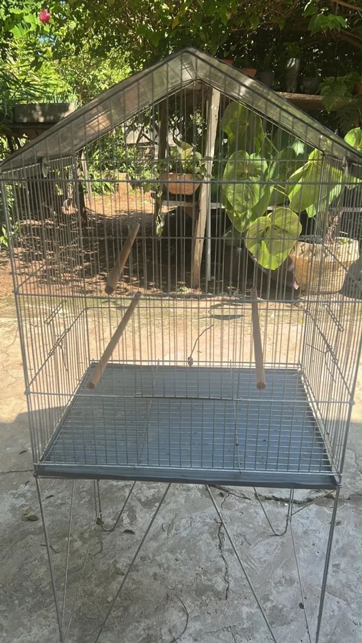 Gaiola para pássaros com suporte - Foto 3