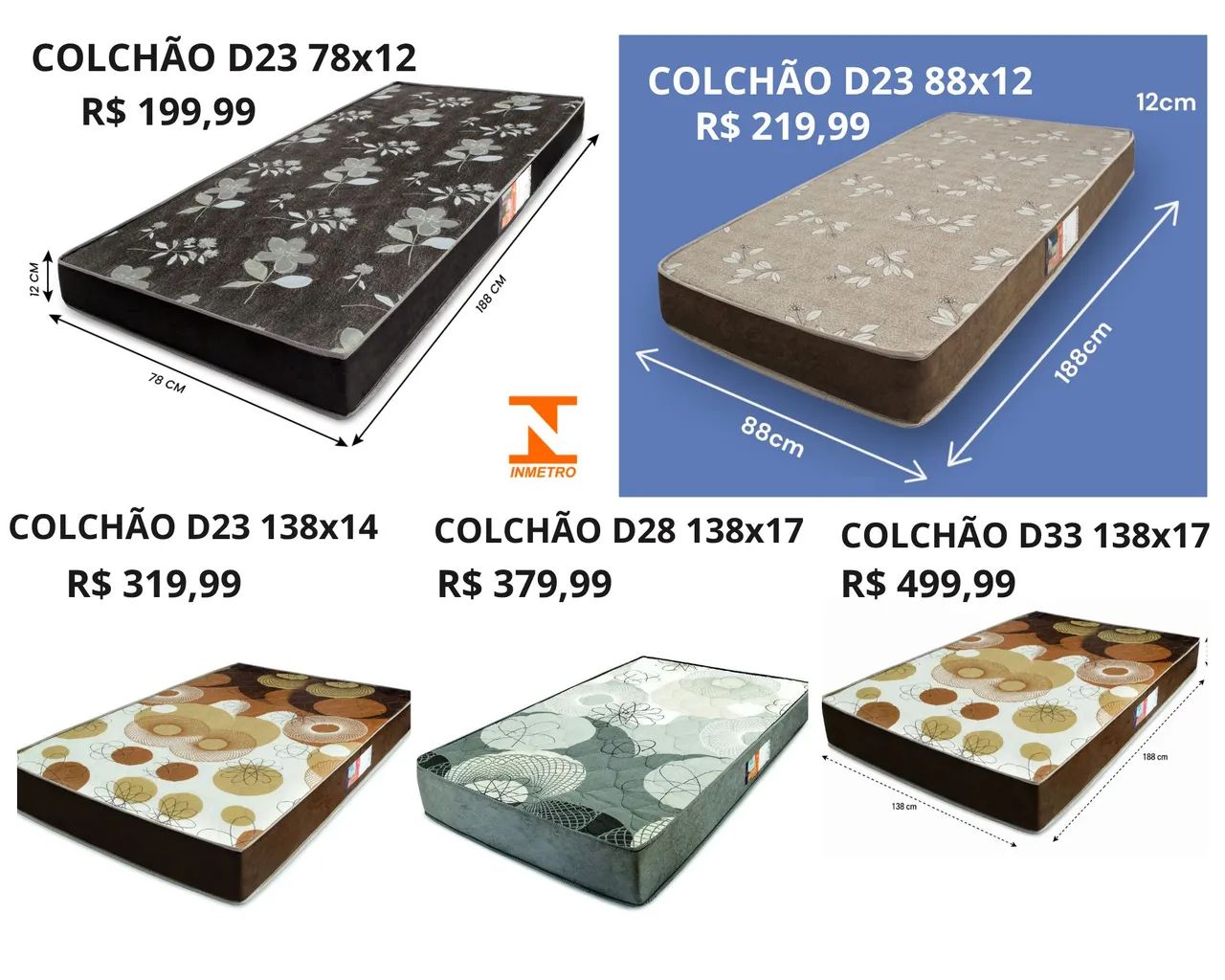 Colchão Solteiro D23 