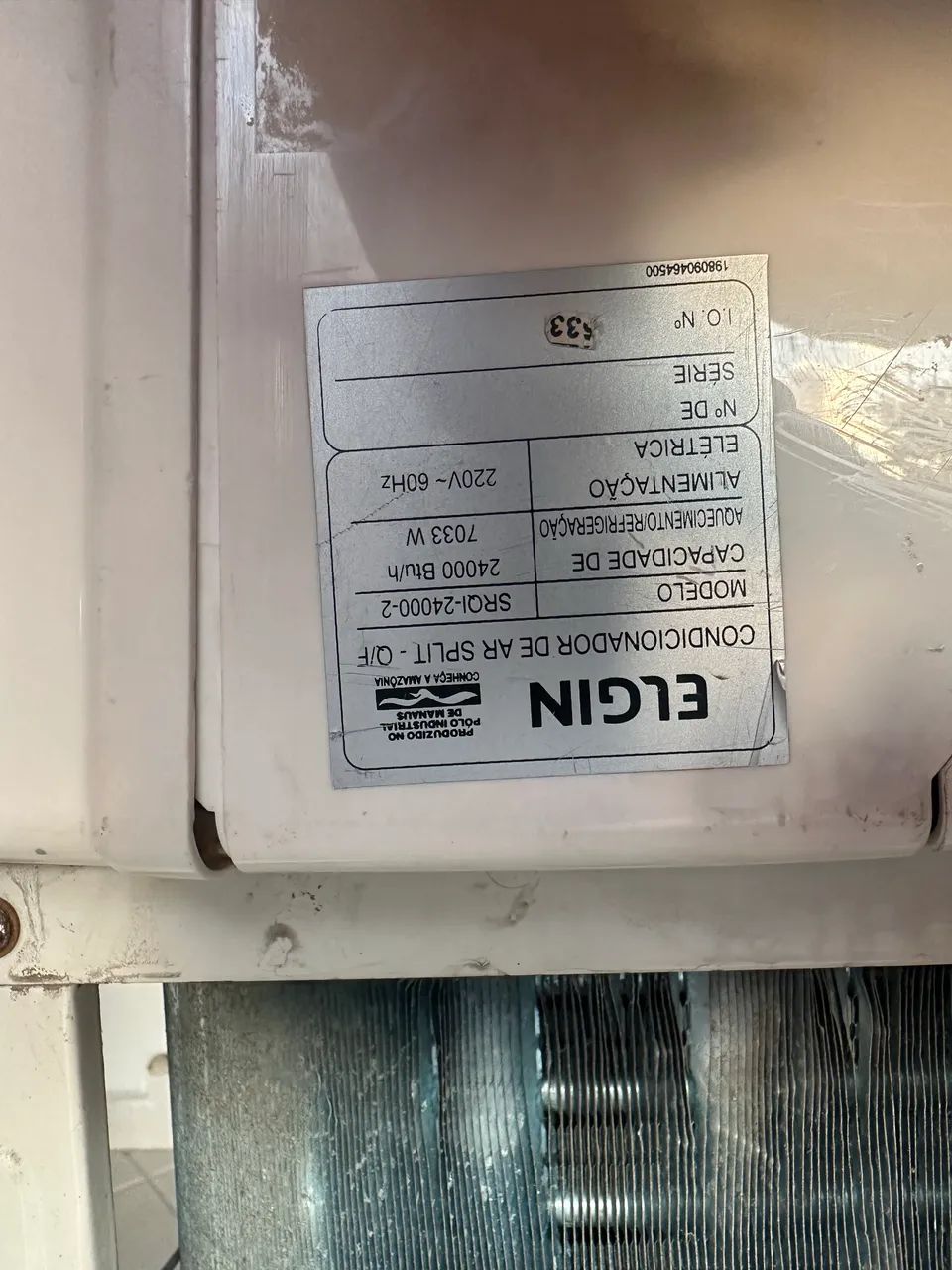 Ar condicionado Elgin 24000 btus. Usado.  - Foto 4