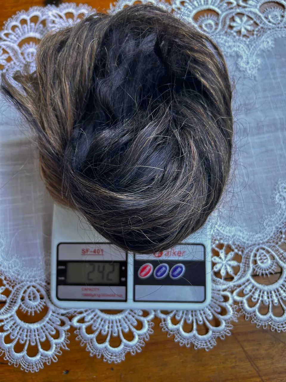 Cabelo humano ondulado morena iluminada 60/70cm - Foto 4
