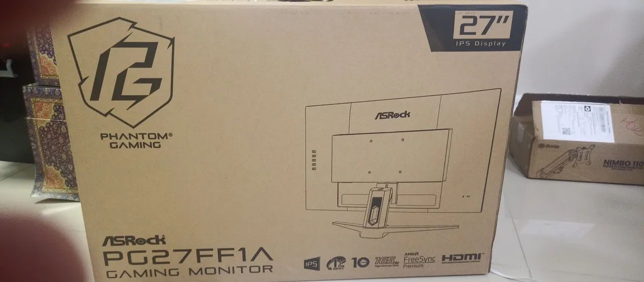 Monitor asrock 165hz 27 polegadas 